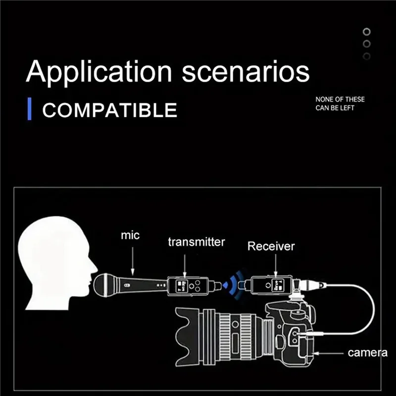 【Superdeals】2X UHF Microphone Converter XLR Transmitter Receiver For Dynamic Microphone Guitar Receiver Transmission Adapter