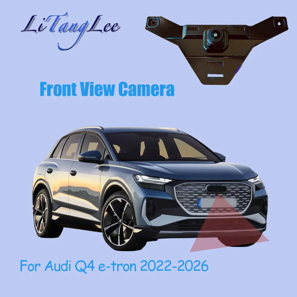 

For Audi Q4 e-tron 2022-2026 Car LOGO Front View Camera Night Vision HD Waterproof Wide Angle Blind Spot Area Parking Camera