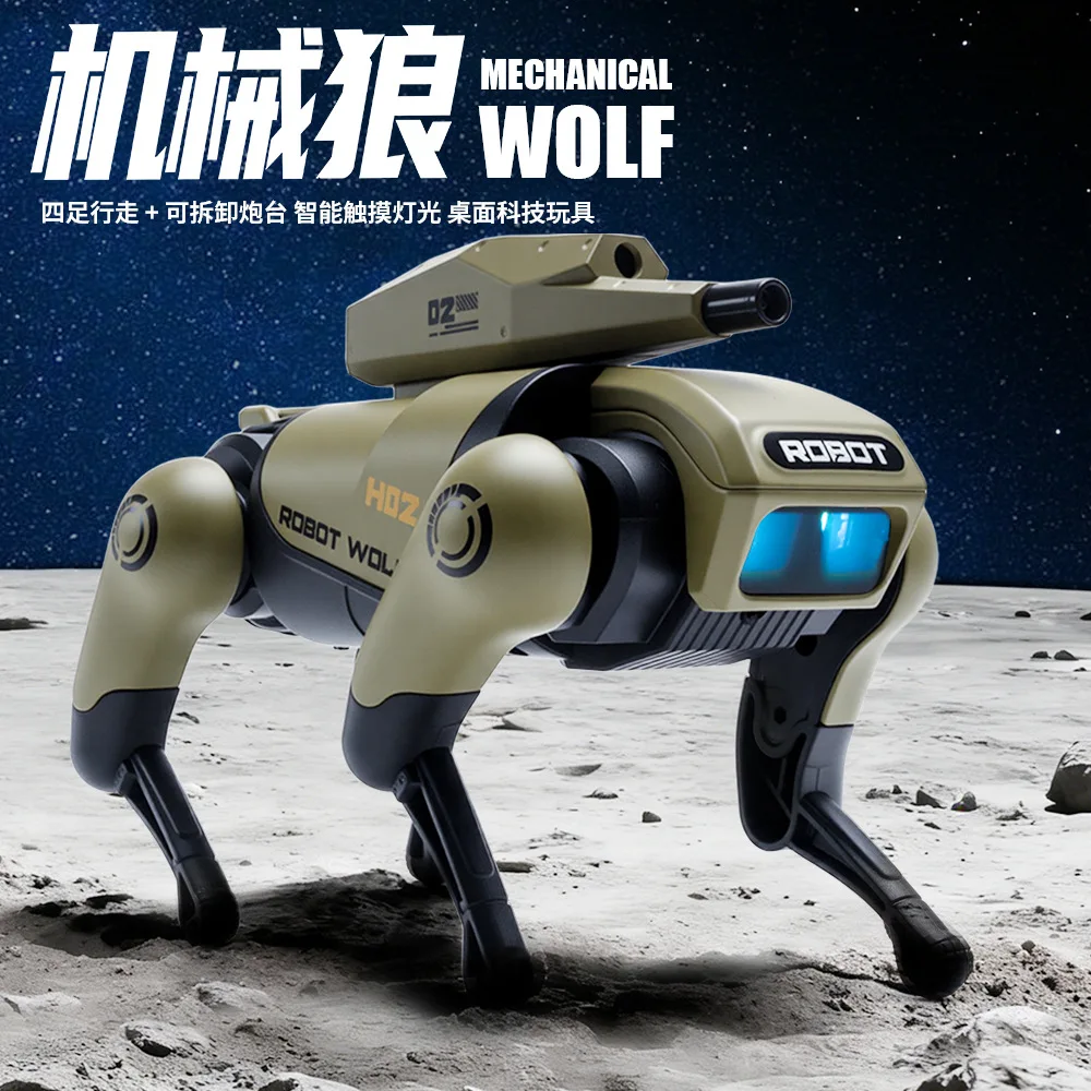 

Intelligent Walking Mechanical Wolf Simulation Alloy Electric Toy Technology Machine Model Toy Boy Gift