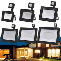 150W 100W 50W 30W 20W 10W LED PIR Motion Sensor Flood Lights Outdoor White Wall Lamp IP66 Waterproof LED Spotlight For Garden