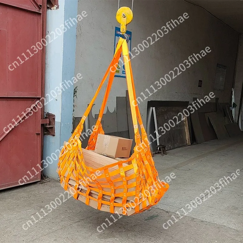 Cargo net Lifting net Brick wharf Marine hoisting pocket 1 meter 2 tons 3 meters Customized grid Flat belt hanging net