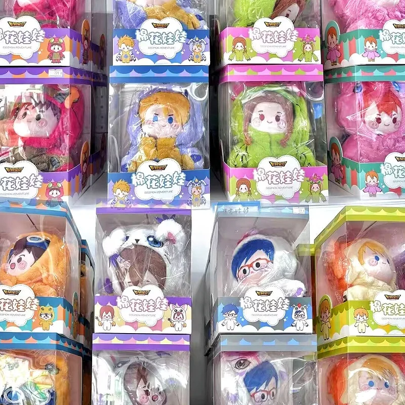 

Оригинальная хлопковая кукла Digimon Adventure, 20 см, слепая коробка, плюшевые игрушки Yagami Taichi Ishida Yamato Yagami Agumon Hikari Gabumon, подарок