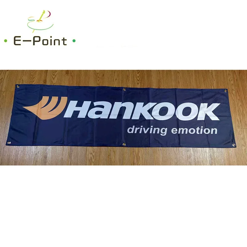 130GSM 150D Material Korea Hankook Tire Banner 1.5ft*5ft (45*150cm) Size for Home Flag Indoor Outdoor Decor yhx047