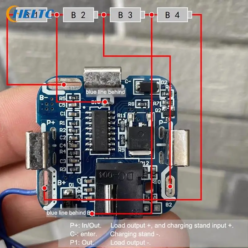 New BMS 4S 14.4V Lithium Battery Electric Drill Electric Tool Protection Board Protection Board Hand Overcharge Protection