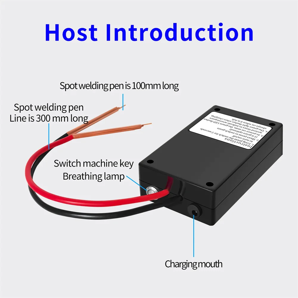Mini soudeuse par points Portable, 6 niveaux de puissance réglables, 0.1-0.15mm, feuille de Nickel, batterie 4000mAh, soudeur à gâchette automatique
