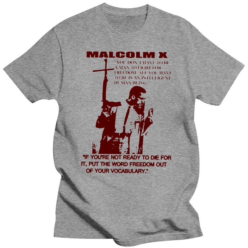 Malcolm X T-shirt MLK Ferguson Mike Brown Nelson Mandela new Angela Davis(2)