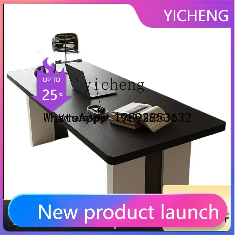 

Minimalist Mid-Ancient Style Stone Plate Desk Home Bedroom Desk Retro Quiet Style Negotiation Work Desk
