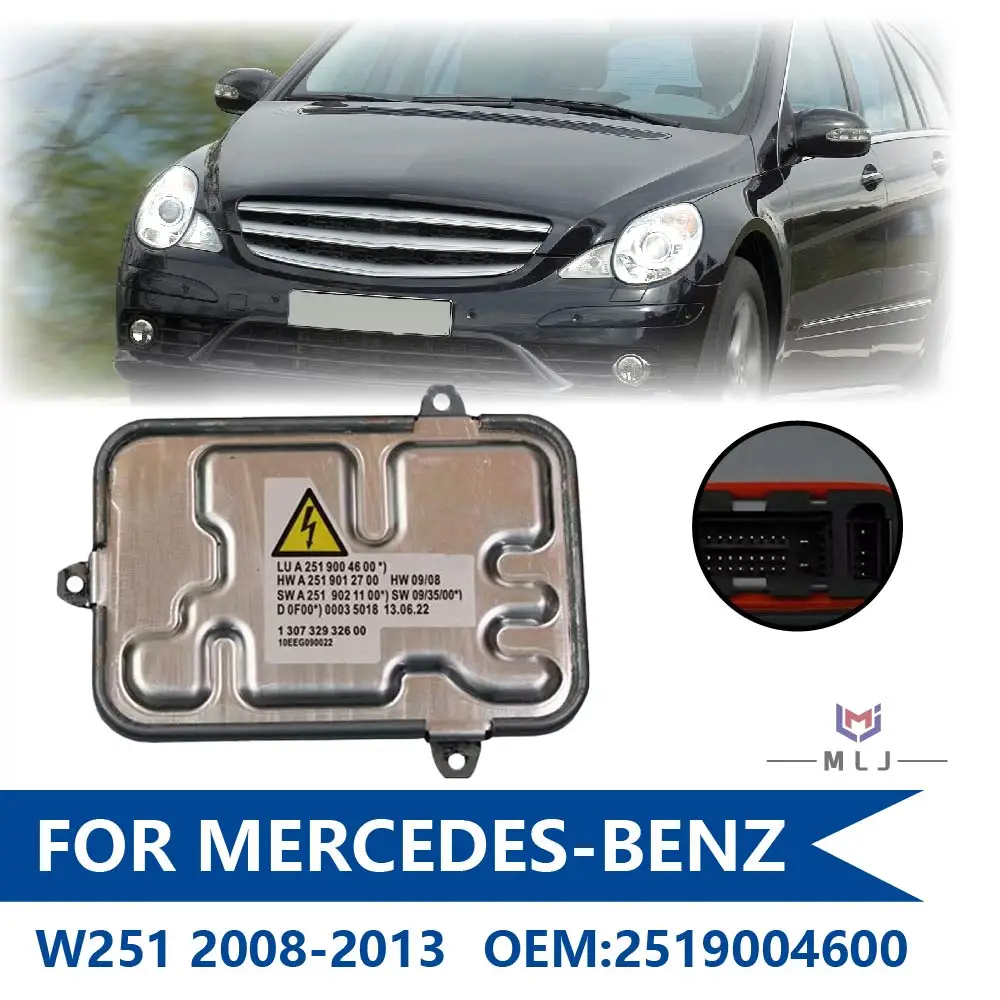 

A2519004600 2519004600 130732932600 For Mercedes-Benz R Class W251 2008-2013 HeadLight Control Module Xenon Ballast Module