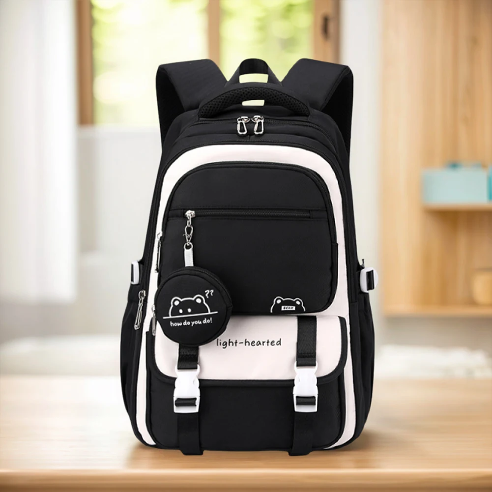 Mochila bonita para mujer, bolso escolar que combina con todo de gran capacidad, mochila de viaje sencilla con estampado Floral, mochila de viaje