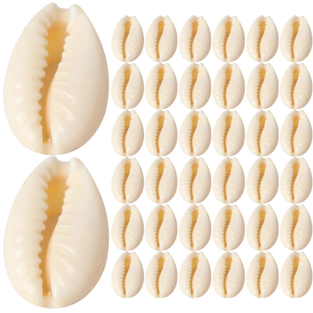 

100 Pcs Scallop Beads Garland Making Shell Beads for Crafting Accessory Crafts Home Decor Earring