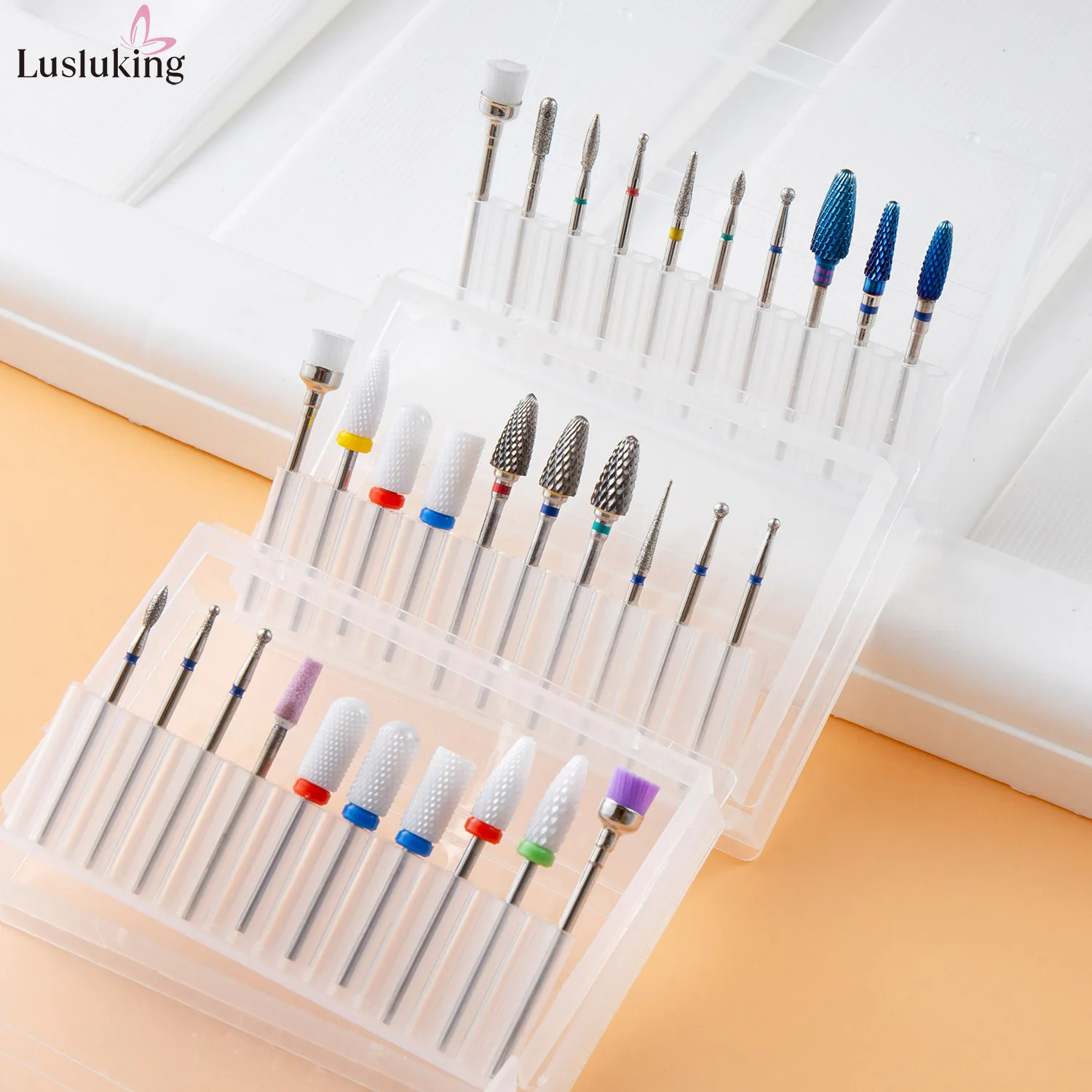 10/13/15 pièces 3/32 "ensemble de forets à ongles en carbure de diamant ensemble de fraises pour vernis gel pour l'élimination du Gel des ongles polissage des peaux mortes