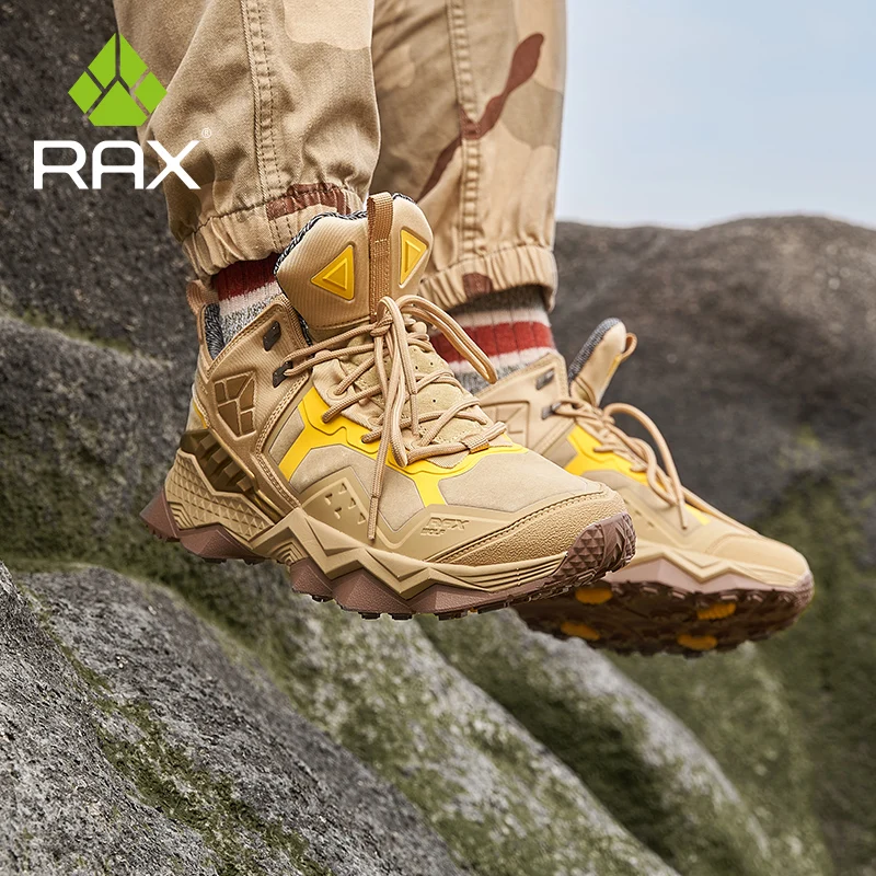 Rax Hiking Shoes Men Waterproof Outdoor Climbing Camping Trekking Sneakers Tactical Wakling Sport Off road Shoes Hunting Boots