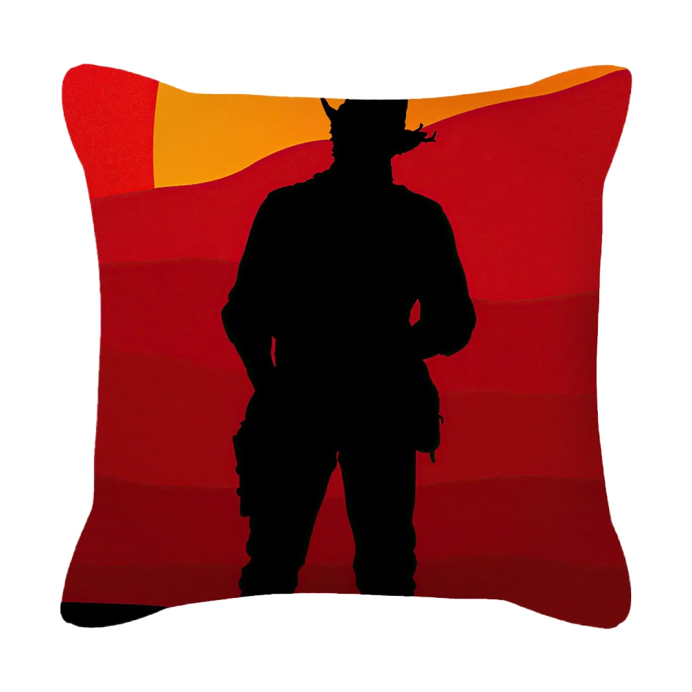 Pillow Cases Decorative Cushions Cover for Sofa Red Dead Redemption 45x45 Cushions Covers Christmas Cushion Covers Living Room