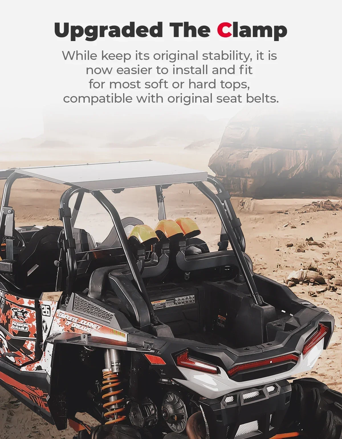 زجاج أمامي UTV كامل للكمبيوتر متوافق مع Polaris RZR XP 1000 /RZR XP 4 1000 2014-2022 2023 زجاج أمامي شفاف بأربعة مقاعد
