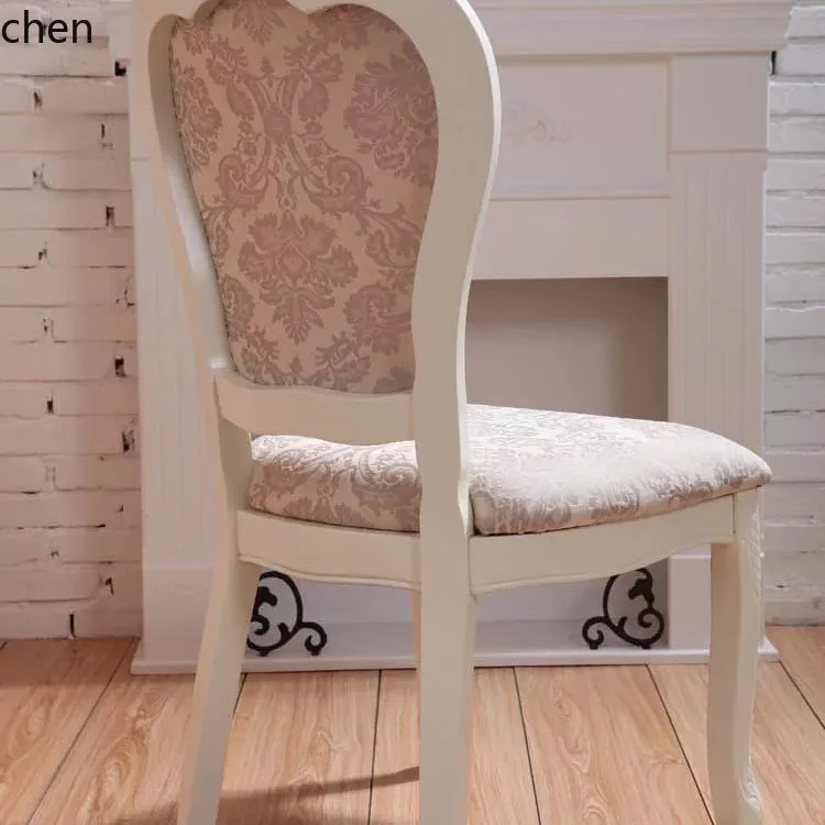 YFY Solid Wood Dining Chair Leisure Armchair Club Desk Chair