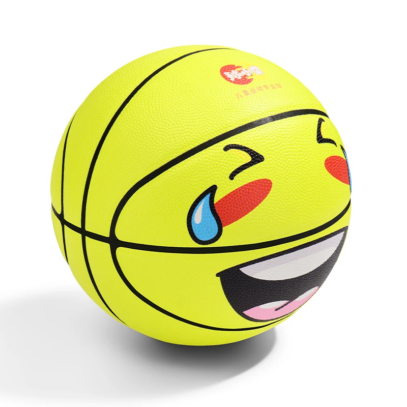 บาสเกตบอลเด็กหมายเลข 5 เยาวชนสวมใส่บาสเกตบอล PU การฝึกอบรมในร่มและกลางแจ้งการแสดงออกตลกความยืดหยุ่นสูง