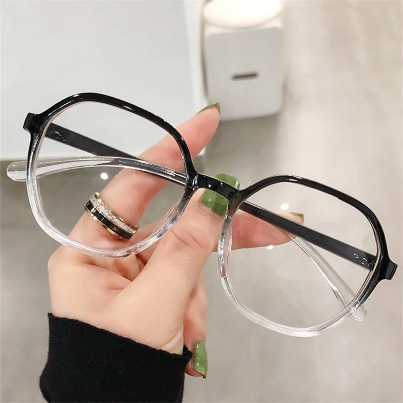 

Myopia Prescription Glasses for Man Women Brand Design Clear Lens Round Frame Transparent Black Brown Diopter Minus -1.0 To -6.0