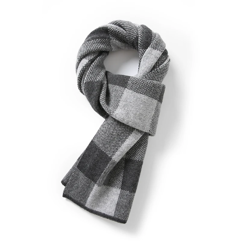 ZOCEPT Outdoors 100% Wool Lattice Scarf Women Winter Warm Shawls And Wraps Hijab Cashmere Ladies Thick Neckerchief Long 2025 New