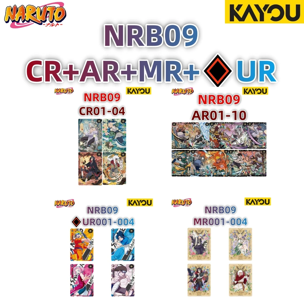 Kayou Naruto Card T4W8 T2W9 Complete Set BP\CR\ASP\UR\MR\SSR\SR\R