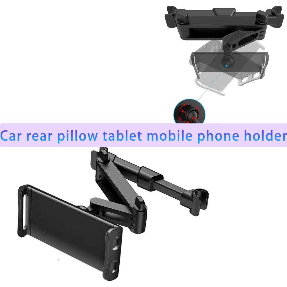 Universal Car Headrest Tablet Mount for IPads, and Cell Phones - Hands-Free Entertainment for Backseat Passengers