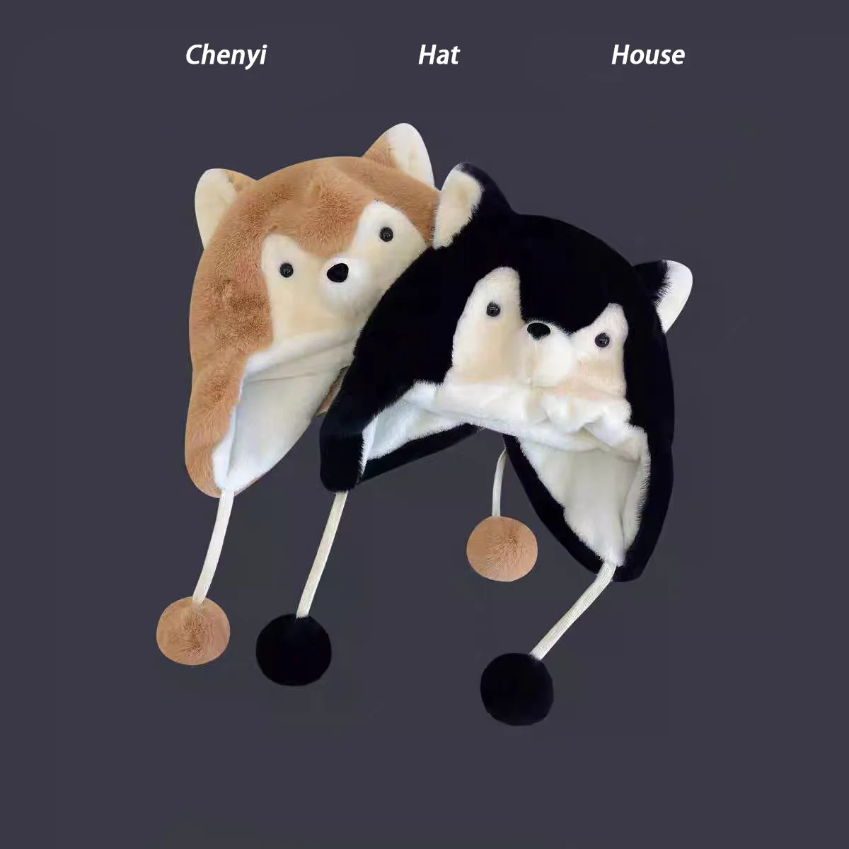 

Japanese Kawaii Scarf Hood Beanie, Plush Fleece Winter Set for Girls, Cute Detachable Hat & Scarf