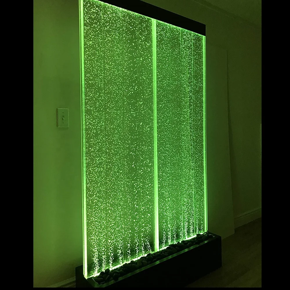 Customization.Customized Movable Partition Led Decorative Wall Panels Acrylic Water Bubble Wall