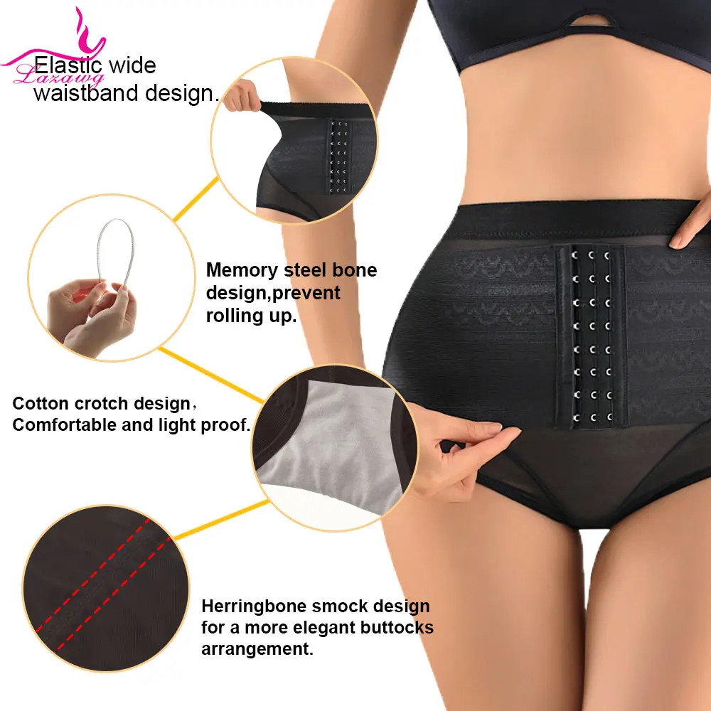 LAZAWG Shapewear for Women High Waisted Briefs Tummy Control Panties Seamless Slimming Panty Thigh Sexy Underwear Body Shaper