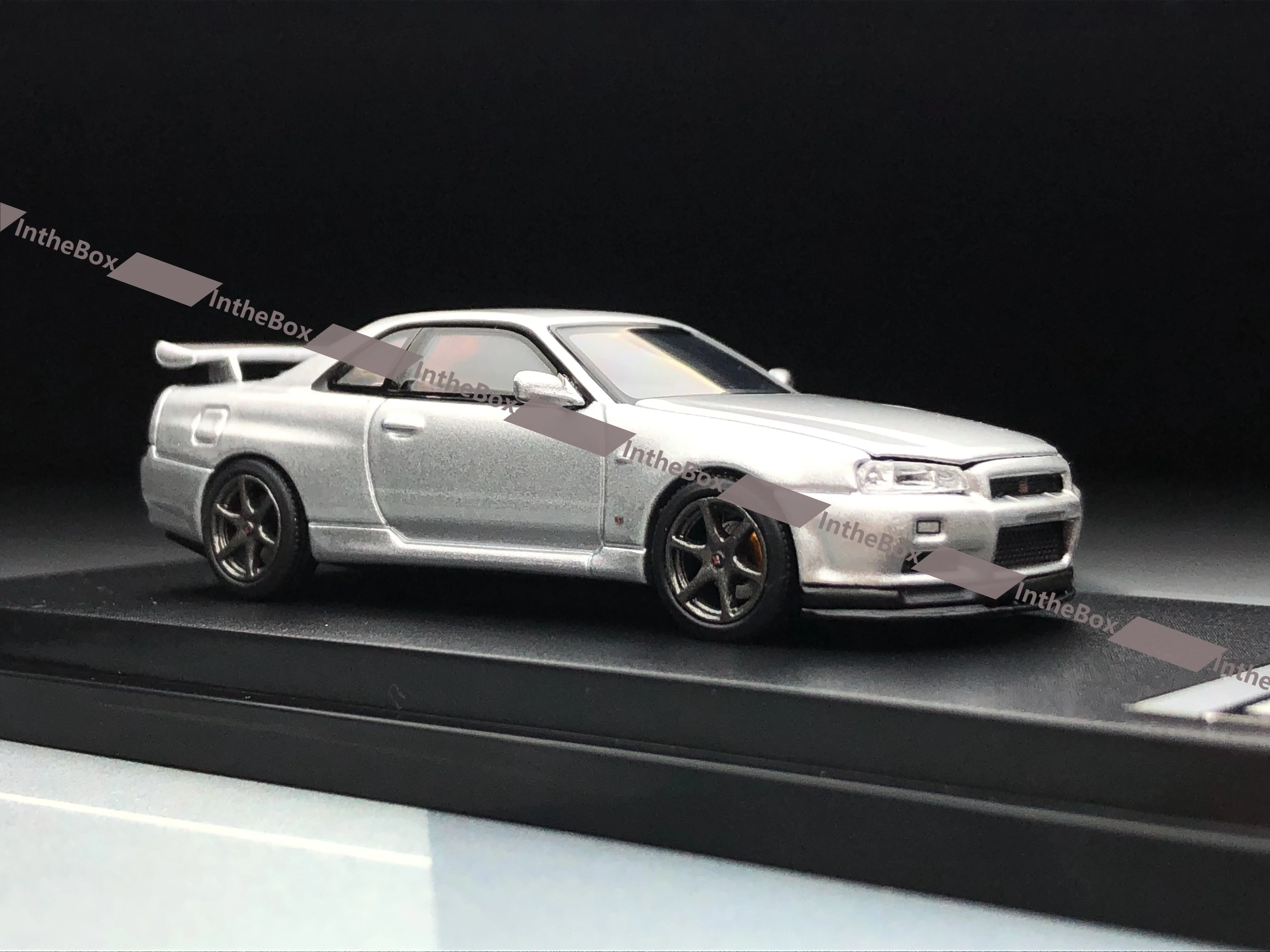 SH 1:64 MH  SKYLINE GT-R R34 VSpecl Sports Model Silver Diecast Model Car Collection Limited Edition Hobby Toys