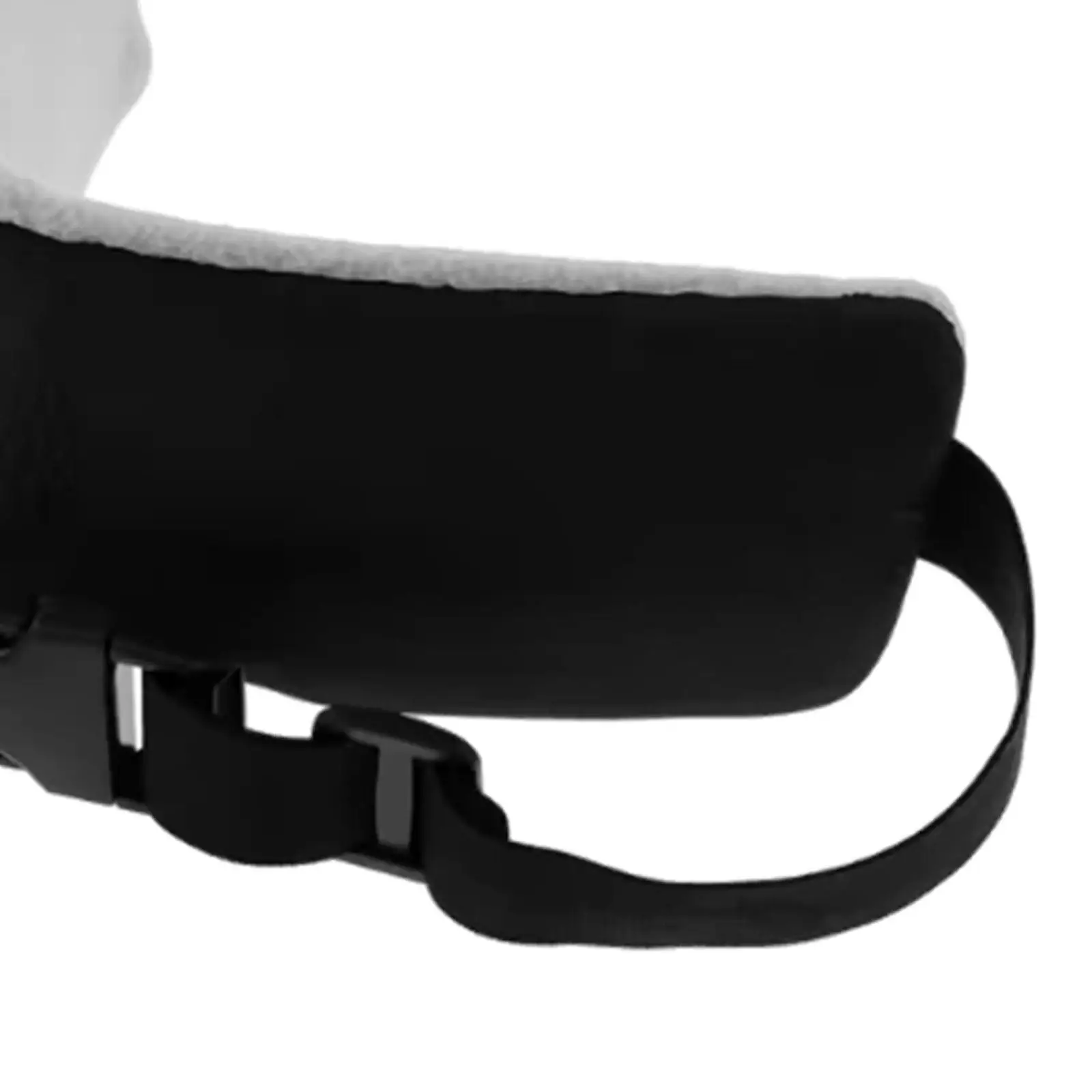 Compact Head Support Band Flannel Neck Pillow Strap Travel Headrest Cushion for Comfortable Sleep on Airplane or Car