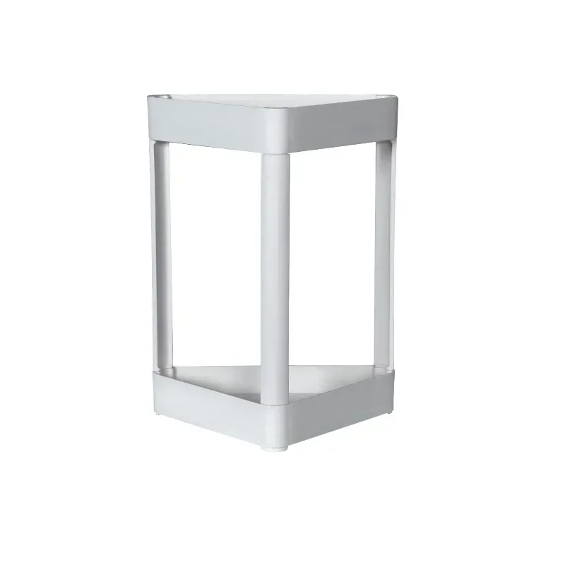 Bathroom Storage Organization Fine Double Layer Storage rack Thickened material Small Corner Shelf White minimalist style Shelf