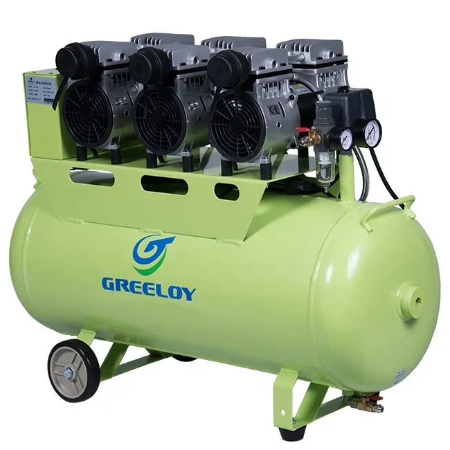 

High Pressure Portable Piston Silent Oil Free Air Compressor for den tal