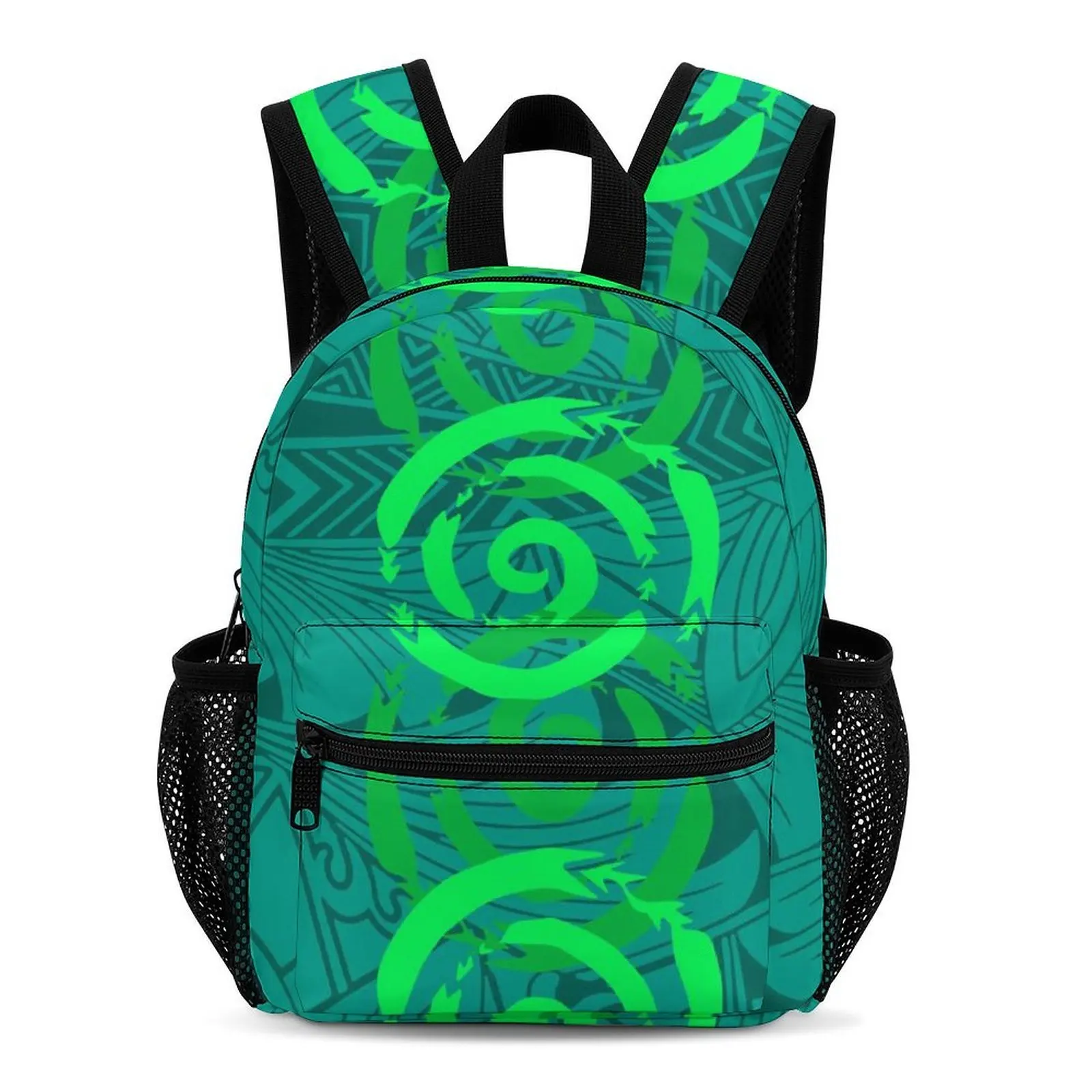 تتميز حقيبة مدرسية للأطفال الصغار في الحرم الجامعي بأنماط مطبوعة على الطراز البولينيزي والتي يمكن تخصيصها #3