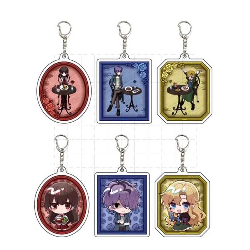 

Game IB Mary Garry Keychain Doll Anime Acrylic Keyring Pendant for Gift