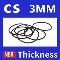 Thickness CS3mm Black NBR Nitrile Rubber O-rings Seals Gasket Washer temperature resistant wear-resistant oring