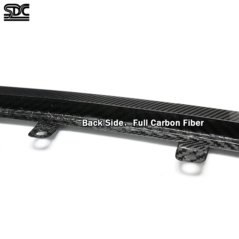 CSL ريال ألياف الكربون الجافة الجبهة الشفاه لسيارات BMW M3 G80 M4 G82 2021 + M3 المنافسة كامل ألياف الكربون المصد الأمامي الفاصل 3 قطعة/المجموعة #6