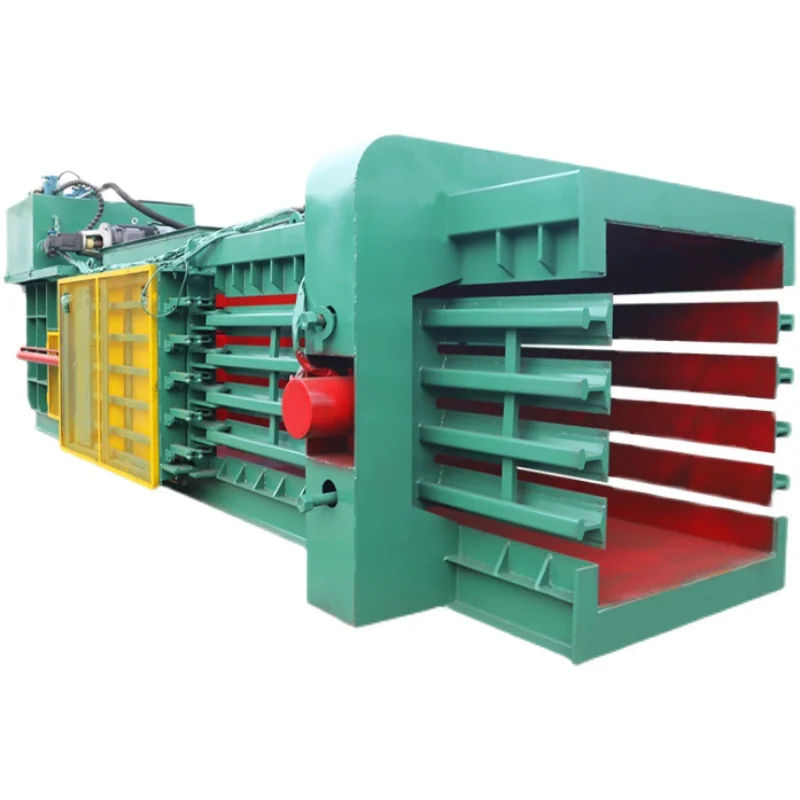 For Large Waste Paper Hydraulic Packer Vertical Plastic Bottle Semi-automatic Cans Press Block Machine Waste Carton Baling Press