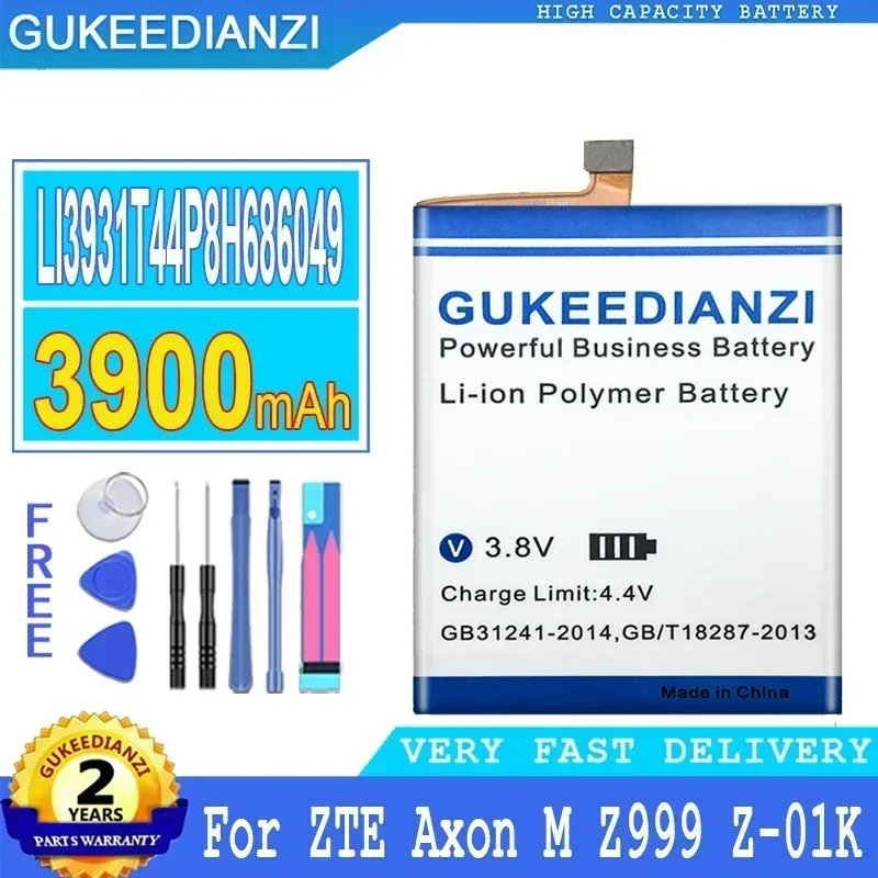 

Аккумулятор большой емкости 3900 мАч LI3931T44P8H686049 для ZTE Axon M Z999 Z-01K