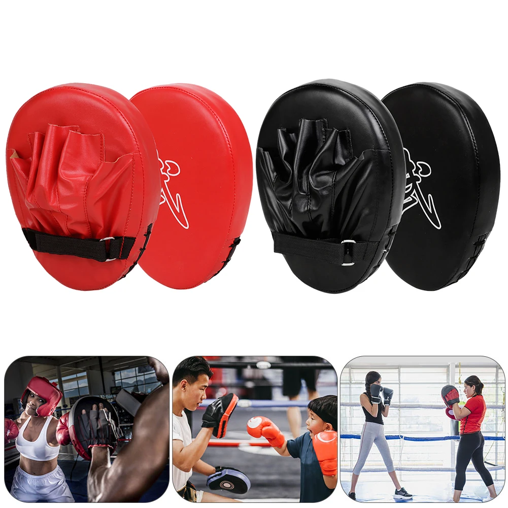 Boxeo Muay Thai mano objetivo Sanda entrenamiento engrosado resistente a terremotos deflector PU cuero 5 dedos mano objetivo Kickboxing Pad