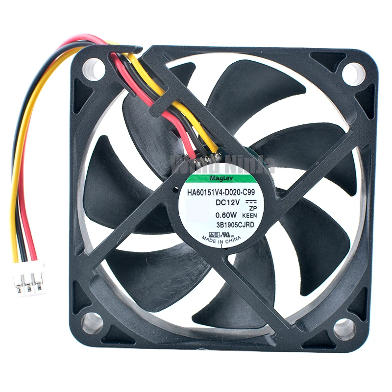 HA60151V4-D020-C99 6cm 60mm fan 60x60x15mm DC12V 0.60W quiet axial fan cooling fan for projector power supply