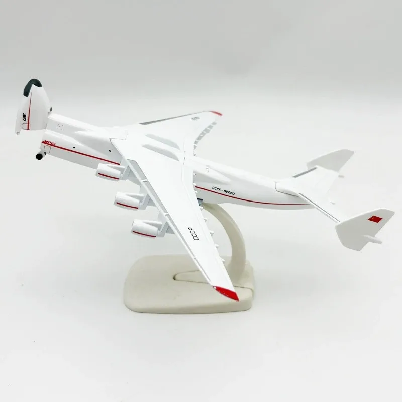 Diecast 1:300 Scale Soviet An-225 Transport Aircraft Alloy Model Plane Opening Hatch Miniature Airplane Collector Static Display