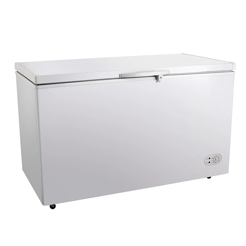 BD-400 CE aprovado Top Open Single Door freezer elétrico de peito profundo com fechadura LED Light Temperatura única grande freezer de propano