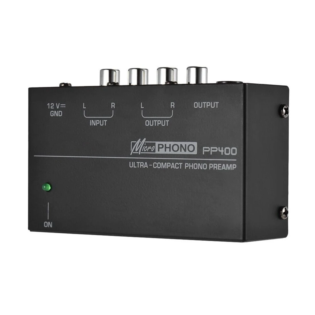 Ultra-Compact Phono Preamp Preamplifier with Rca 1/4Inch TRS Interfaces Preamplificador Phono Preamp PP400,US Plug