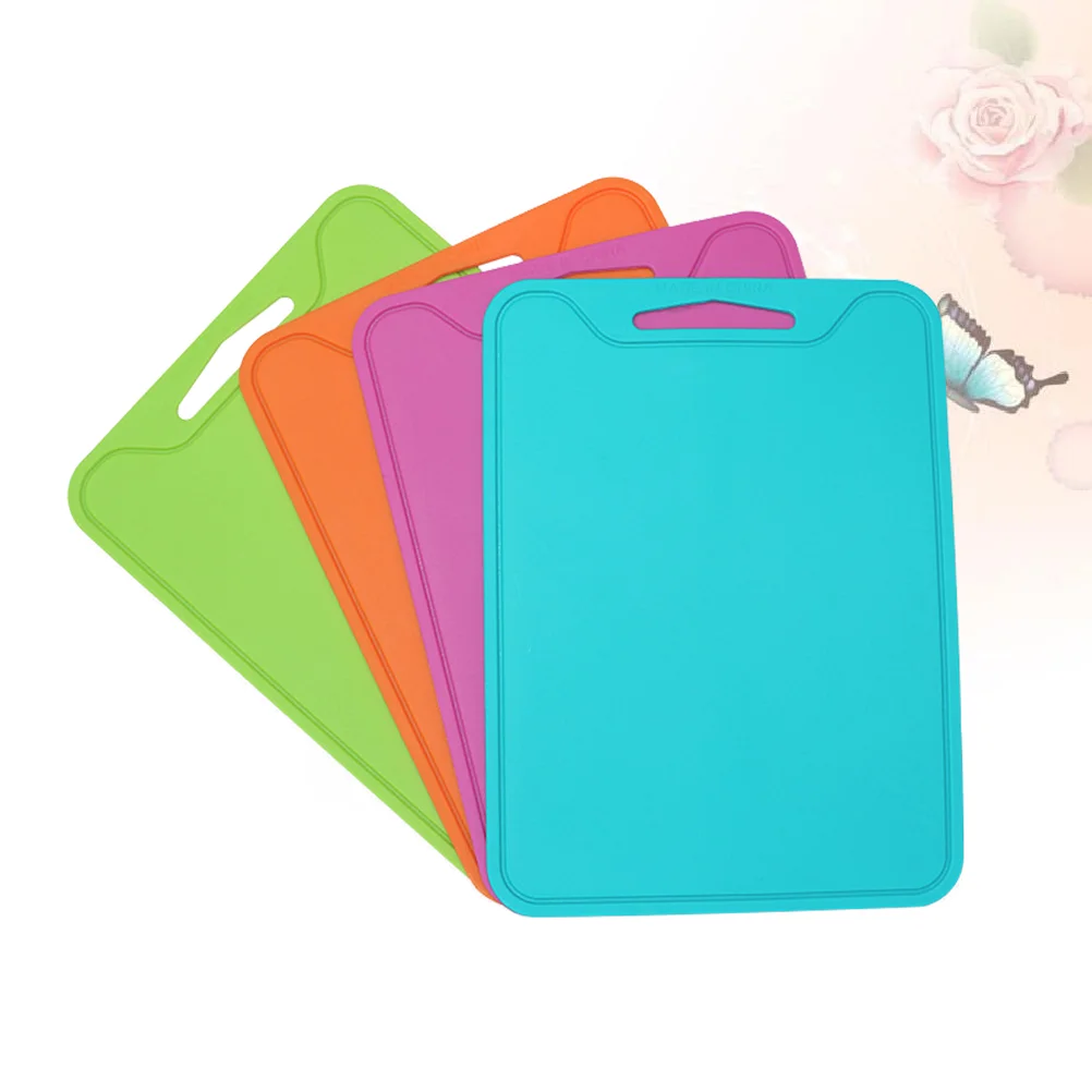 

1pc Flexible Colored Cutting Board Mats Set Premium Silicone Chopping Board Easy to Clean Reversible Eco Friendly Mats for Kitch