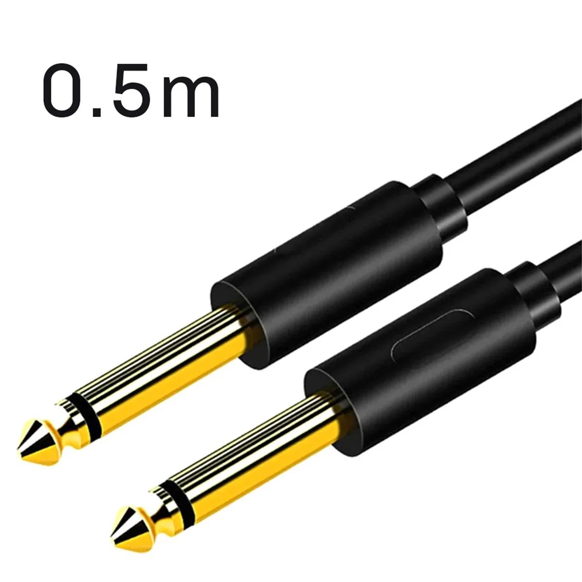 6.5mm Jack Audio Cable PVC 6.35 Jack Male to Male Aux Cable for Guitar Mixer Amplifier Bass 6.35mm,0.5 Meter-BtLife