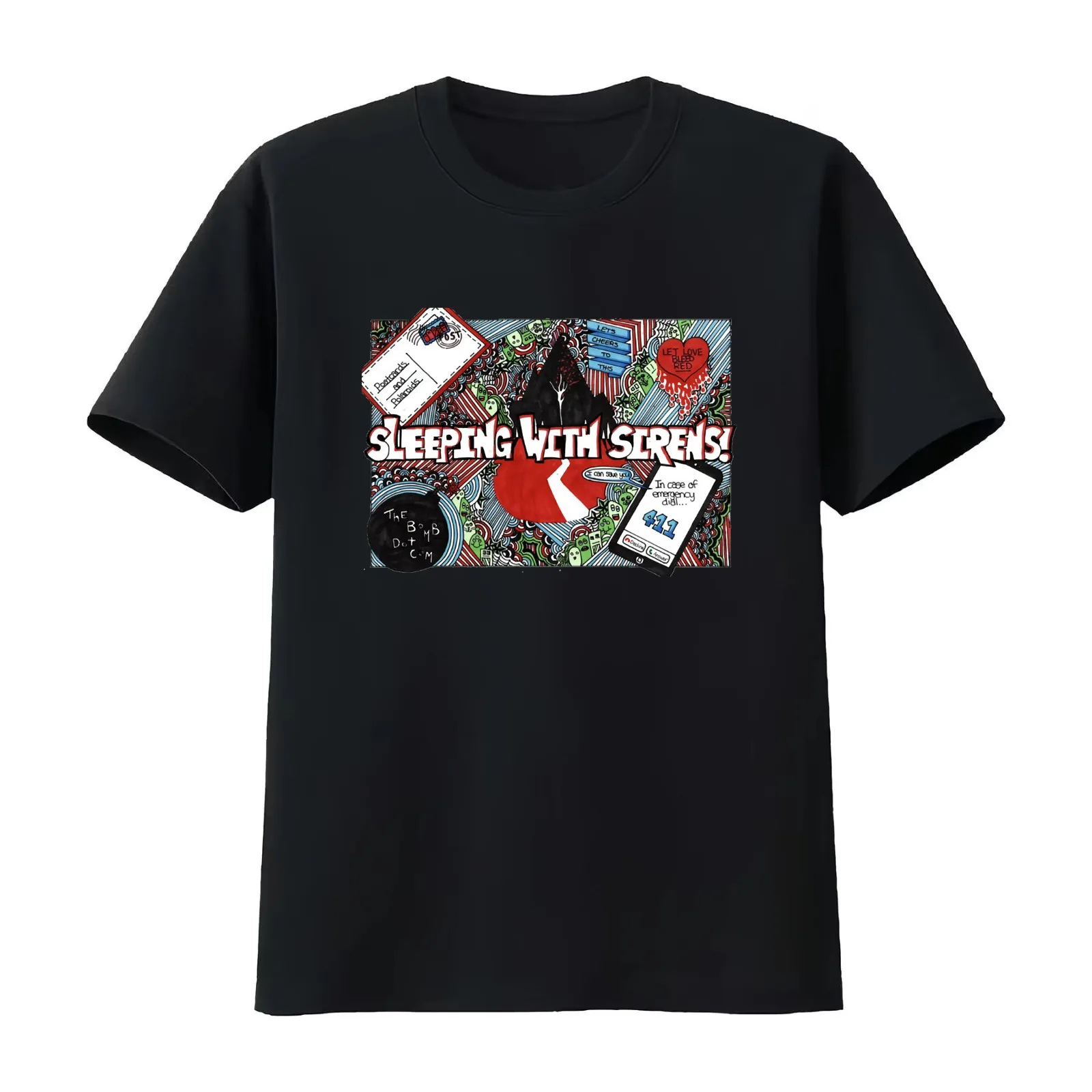 Vintage Sleeping With Sirens Idol Gift Fot You T-Shirt Summer Casual Cotton Tee Oversized Streetwear Tops Unisex Men Women