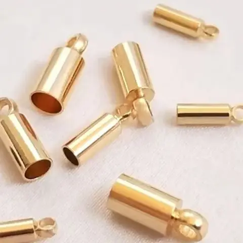 

14K Gold Pack Weight Accessories Bracelet Necklace Beads Chain Leather Rope Connection Closing Bag Buckle Sleeve DIY Material