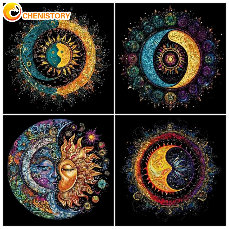

CHENISTORY 5D DIY Diamond Embroidery Kits Full Square/Round Diamond Painting Abstract Gift Cross Stitch Pattern Home Decoration