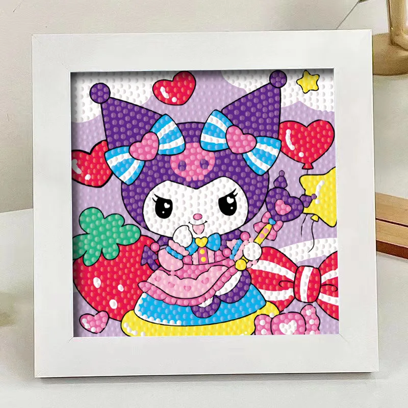 18*18cm 5D Diamond Painting Melody Kulomi Sticking Full Drills Embroider Room Decoration Draw Handiwork Semi-finished products