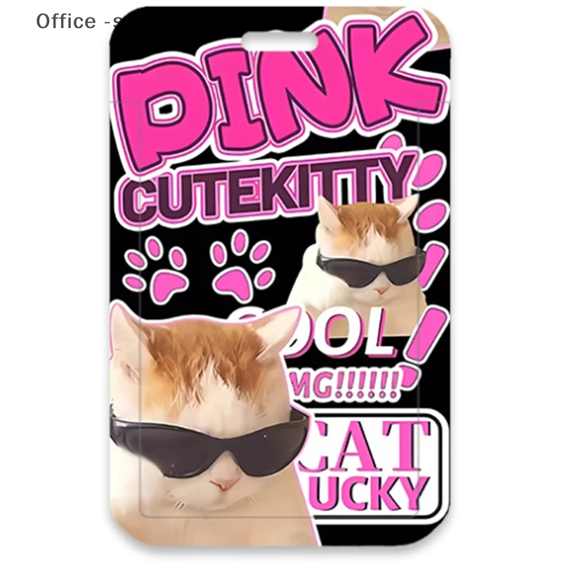 Fun Cat And Dog Expressions, Public Transportation Card, ID Card, Bank Card Holder, Door Card, Keychain