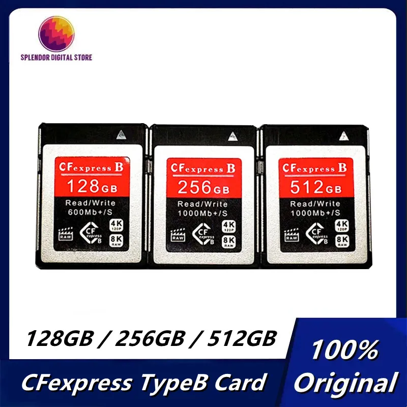 

Original Professional CFexpress TypeB Memory Card 128GB 256GB 512GB CFE Memory Card For Z8 Z9 Digital SLR Camera RAW 8K 4K Video